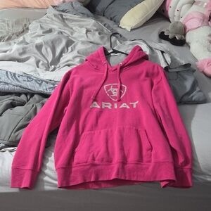 Ariat Fuchsia Hoodie with Logo